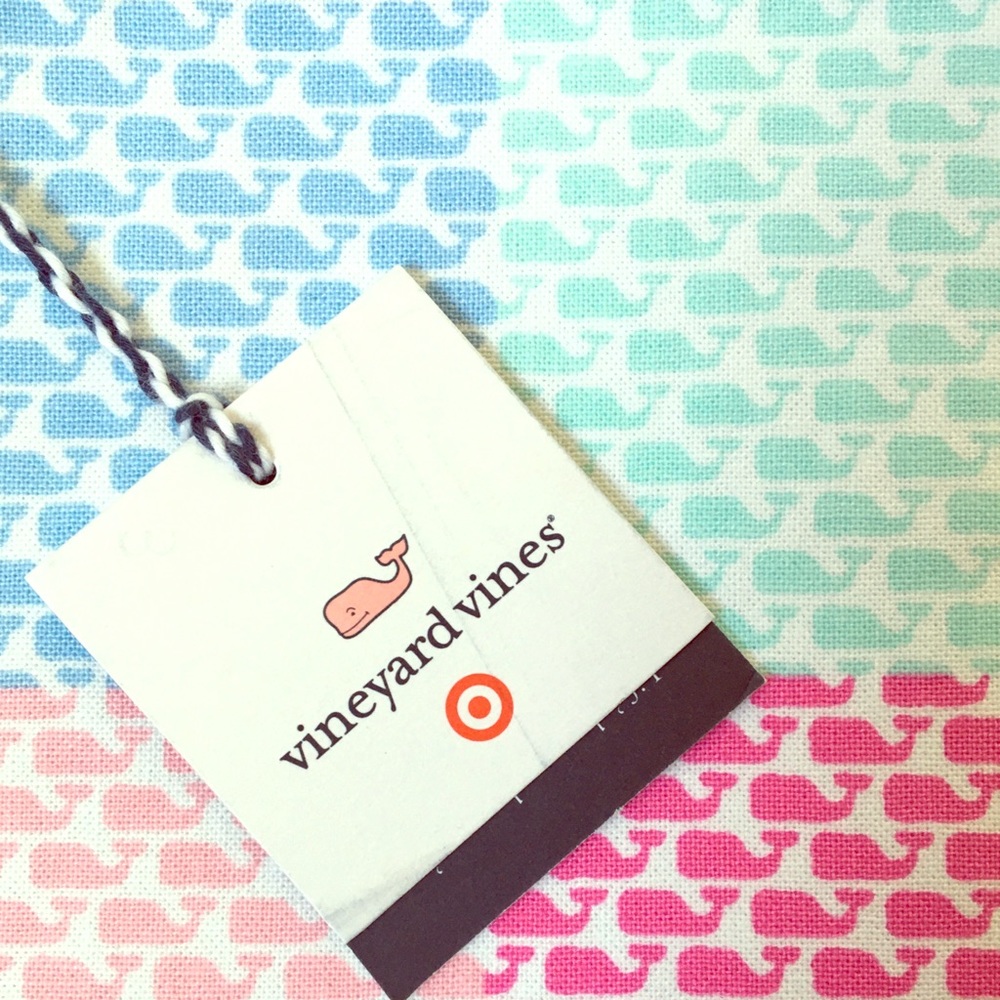 2 Vineyard Vines Placemats Madras Whale Plaid